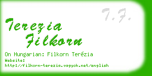 terezia filkorn business card